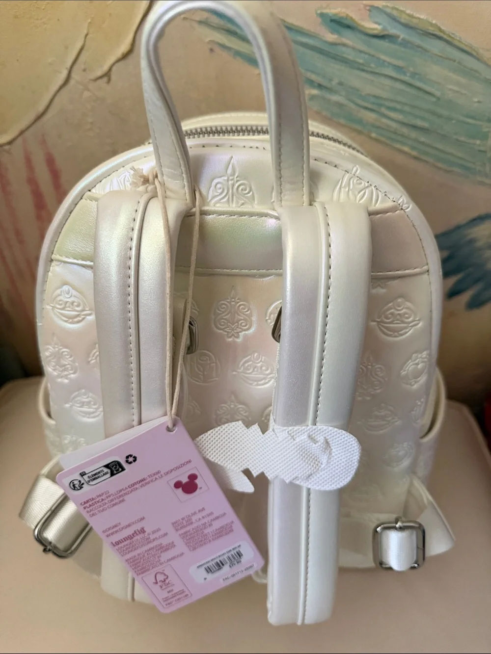 Loungefly Disney Princess Bows Iridescent Mini Backpack New! box Lunch Exclusive